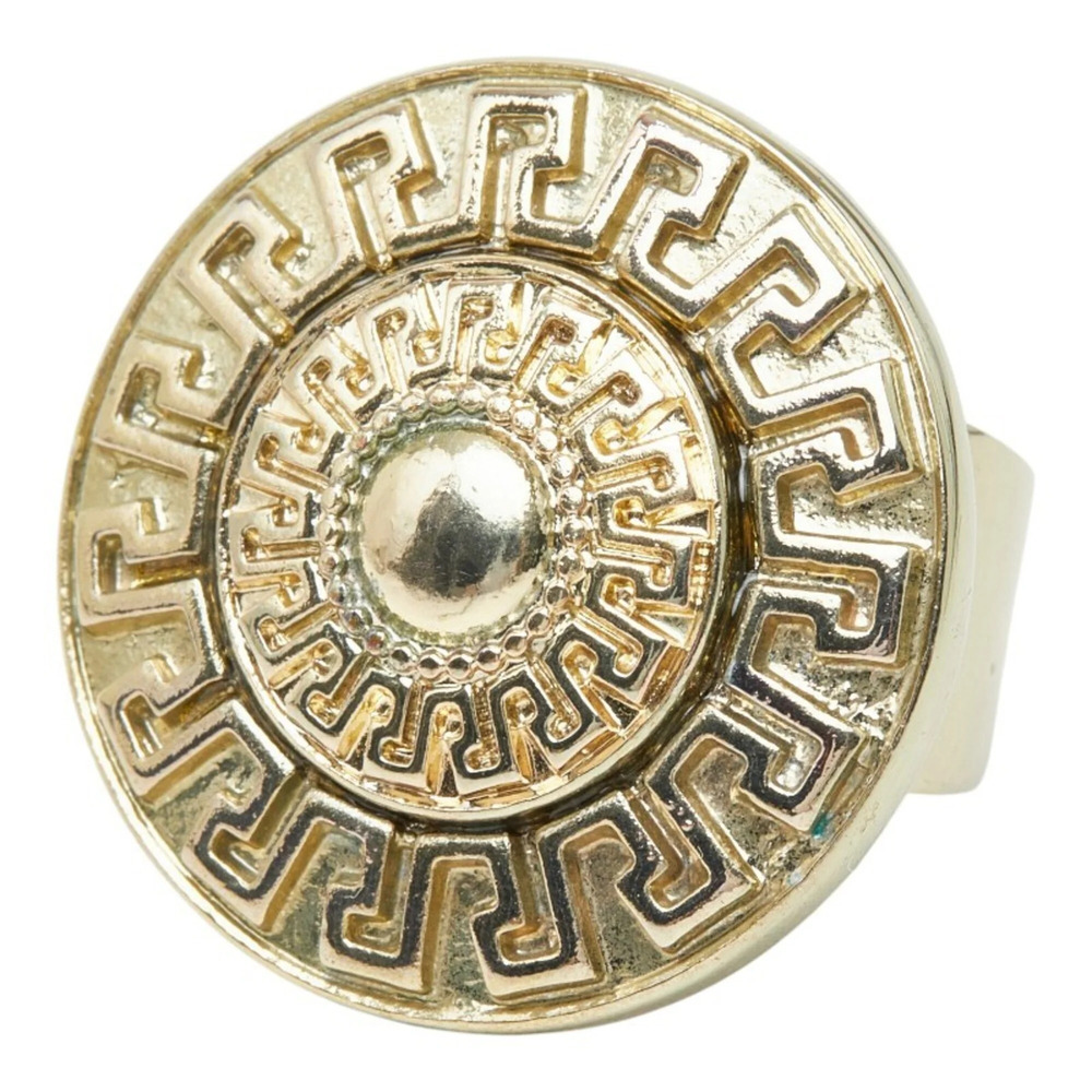 Versace Logo Ring, Gold Plated, Women's Ring